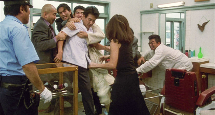 A fight breaks out in the climax of The Eel