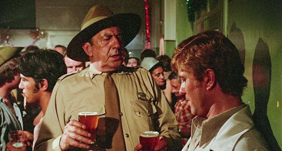 John chats with the local sheriff