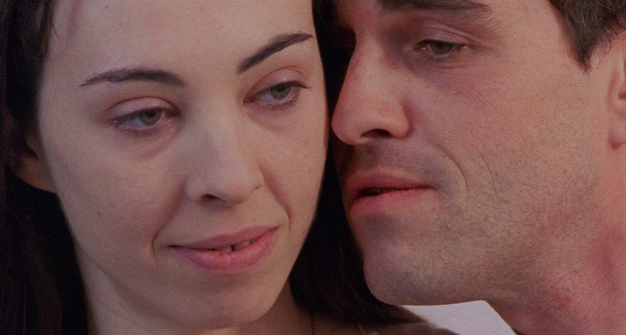 Esther and Vincent share a tender moment