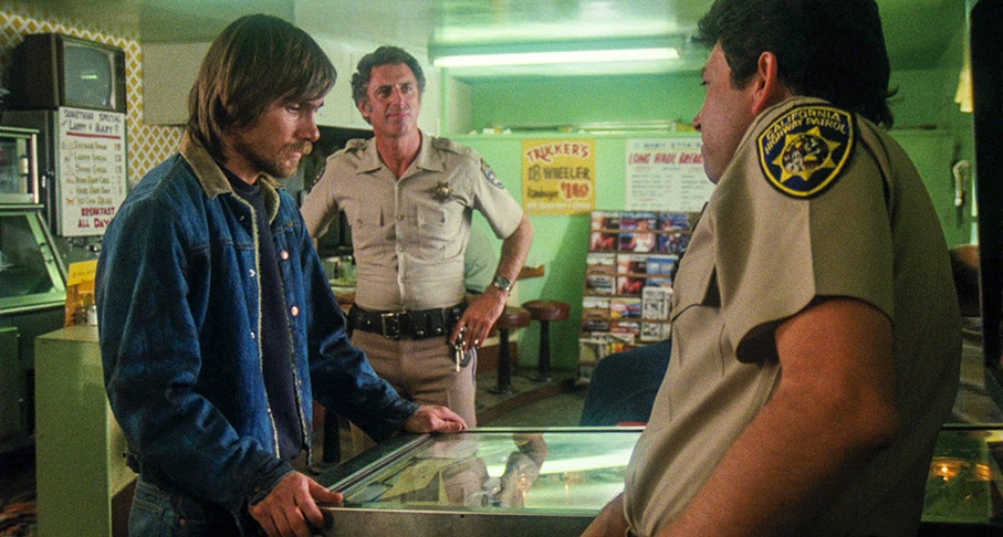 Cameron is trapped by a casual police pincer movement in a café