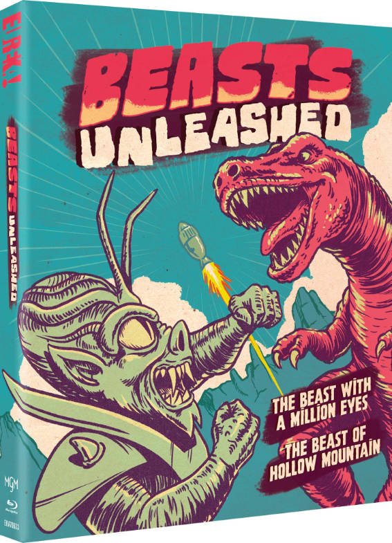 Beasts Unleashed: The Beast with a Million Eyes / The Beast of Hollow Mountain Blu-ray cover