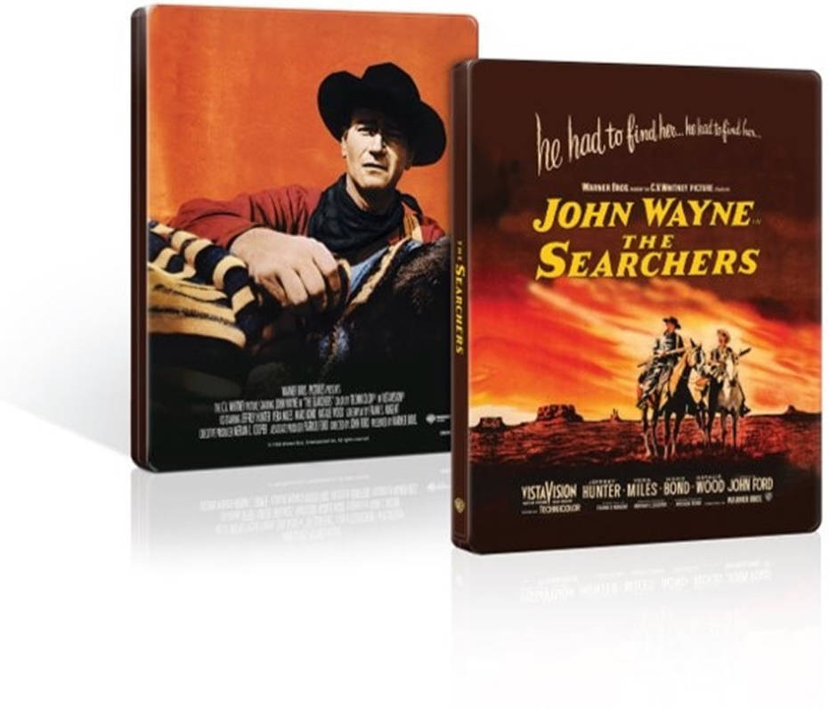 The Searchers UHD Steelbook pack shot low resolution