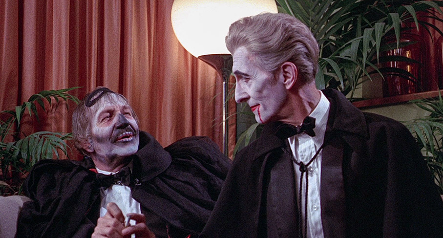 Paul and Herbert dress in horror costumes for a fancy dress party the Paul is not enjoying