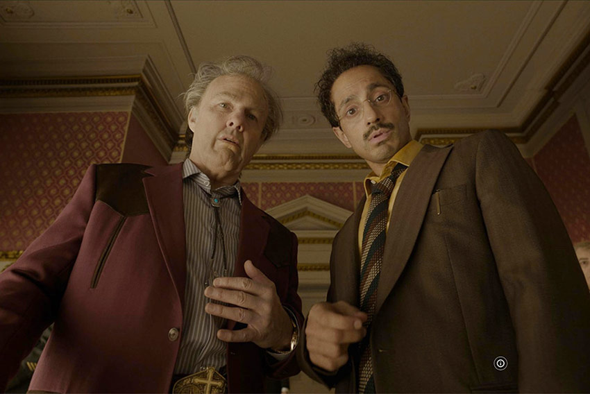 Tom Cruise and Riz Ahmed in Digger